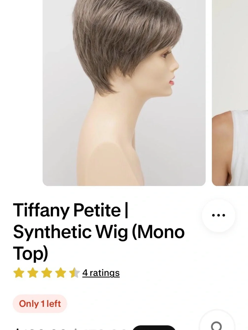 Envy Tiffany Petit Short Layered Pixie Wig - mixed grey